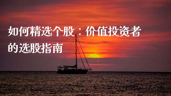 如何精选个股：价值投资者的选股指南_https://www.qdlswl.com_股指_第1张