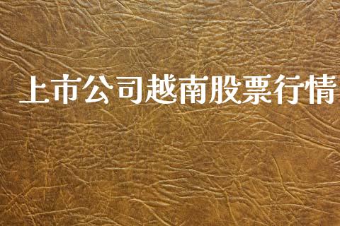 上市公司越南股票行情_https://www.qdlswl.com_股票_第1张