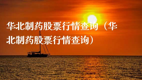 华北制药股票行情查询（华北制药股票行情查询）_https://www.qdlswl.com_股票_第1张