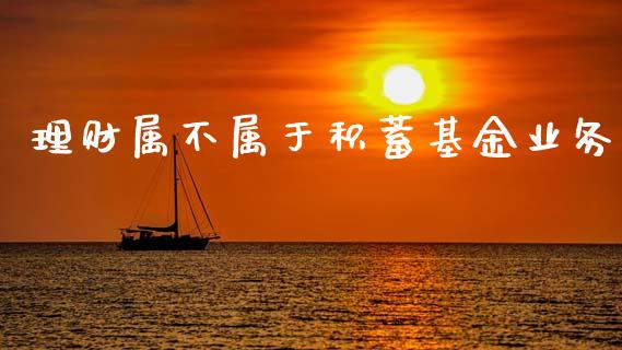 理财属不属于积蓄基金业务_https://www.qdlswl.com_基金_第1张