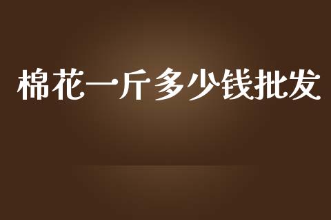 棉花一斤多少钱批发_https://www.qdlswl.com_期货_第1张
