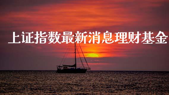 上证指数最新消息理财基金_https://www.qdlswl.com_基金_第1张