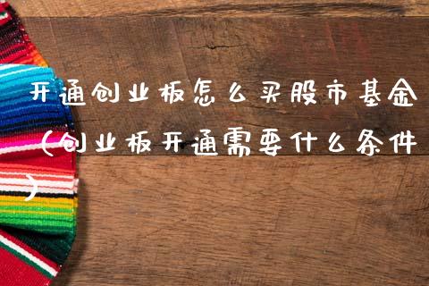 开通创业板怎么买股市基金（创业板开通需要什么条件）_https://www.qdlswl.com_基金_第1张