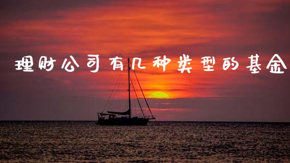 理财公司有几种类型的基金_https://www.qdlswl.com_理财_第1张