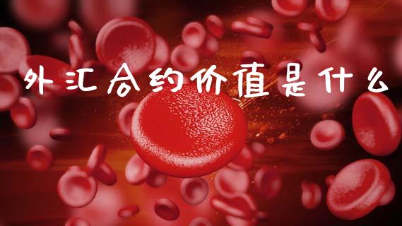 外汇合约价值是什么_https://www.qdlswl.com_股票_第1张