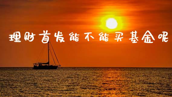 理财首发能不能买基金呢_https://www.qdlswl.com_基金_第1张