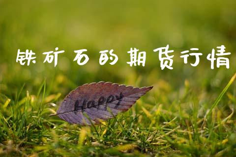 铁矿石的期货行情_https://www.qdlswl.com_直播_第1张
