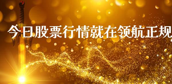 今日股票行情就在领航正规_https://www.qdlswl.com_股票_第1张