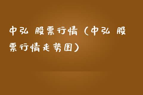 中弘 股票行情（中弘 股票行情走势图）_https://www.qdlswl.com_股票_第1张