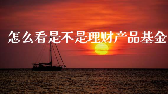 怎么看是不是理财产品基金_https://www.qdlswl.com_基金_第1张