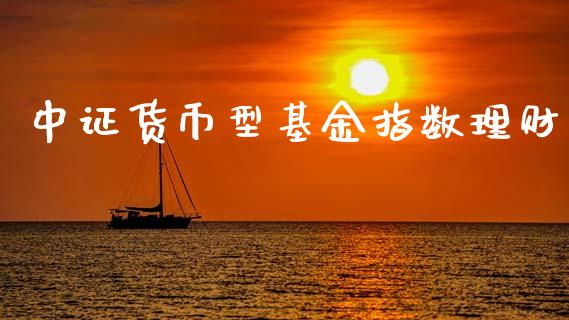 中证货币型基金指数理财_https://www.qdlswl.com_基金_第1张