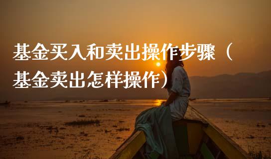 基金买入和卖出操作步骤（基金卖出怎样操作）_https://www.qdlswl.com_理财_第1张