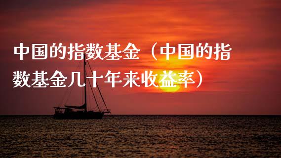 中国的指数基金（中国的指数基金几十年来收益率）_https://www.qdlswl.com_基金_第1张