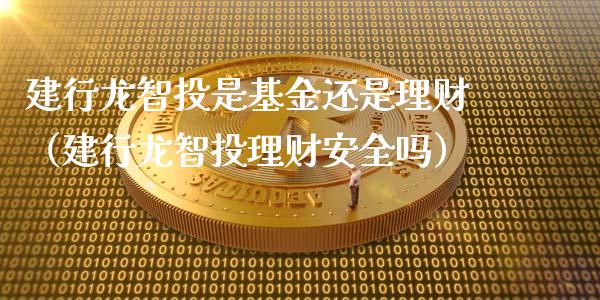 建行龙智投是基金还是理财（建行龙智投理财安全吗）_https://www.qdlswl.com_理财_第1张