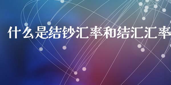 什么是结钞汇率和结汇汇率_https://www.qdlswl.com_基金_第1张
