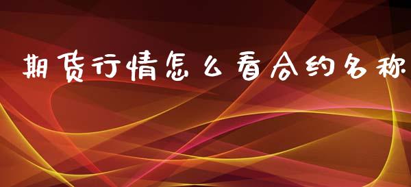 期货行情怎么看合约名称_https://www.qdlswl.com_期货_第1张