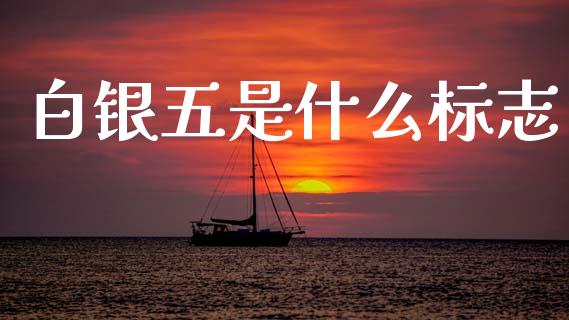 白银五是什么标志_https://www.qdlswl.com_股票_第1张