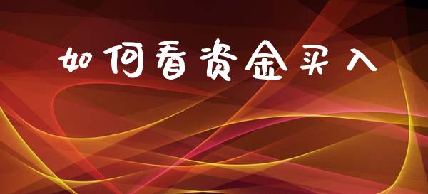 如何看资金买入_https://www.qdlswl.com_基金_第1张