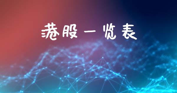 港股一览表_https://www.qdlswl.com_期货_第1张
