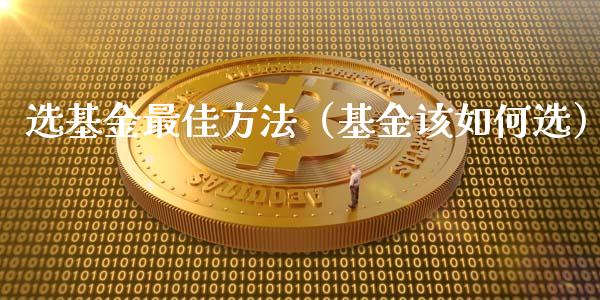 选基金最佳方法（基金该如何选）_https://www.qdlswl.com_理财_第1张