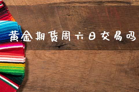 黄金期货周六日交易吗_https://www.qdlswl.com_股指_第1张