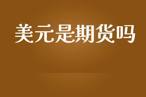 美元是期货吗_https://www.qdlswl.com_期货_第1张
