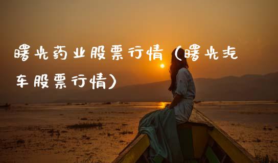 曙光药业股票行情（曙光汽车股票行情）_https://www.qdlswl.com_外盘_第1张