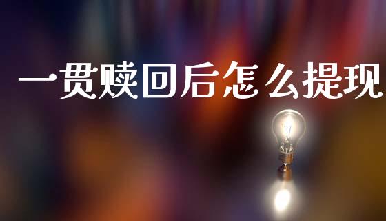 一贯赎回后怎么提现_https://www.qdlswl.com_内盘_第1张