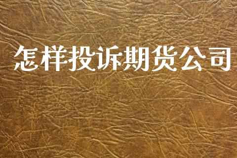 怎样投诉期货公司_https://www.qdlswl.com_内盘_第1张