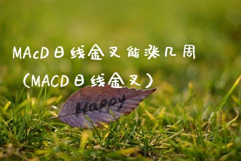 MAcD日线金叉能涨几周（MACD日线金叉）_https://www.qdlswl.com_基金_第1张