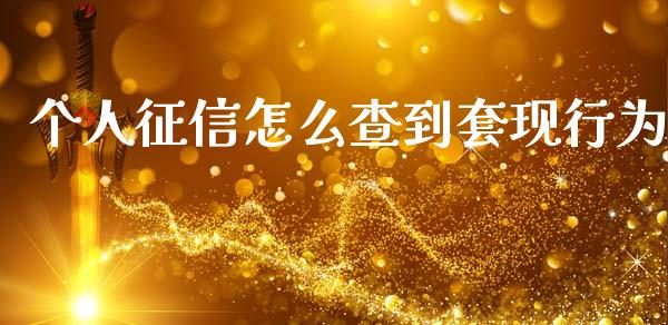 个人征信怎么查到套现行为_https://www.qdlswl.com_内盘_第1张