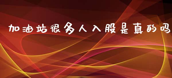 加油站很多人入股是真的吗_https://www.qdlswl.com_直播_第1张