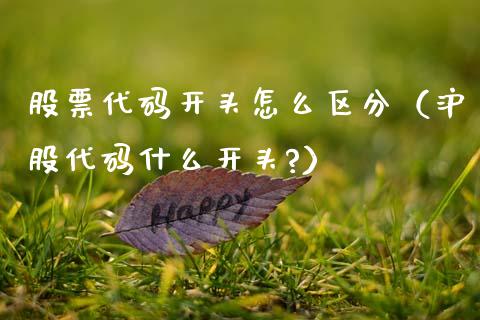 股票代码开头怎么区分（沪股代码什么开头?）_https://www.qdlswl.com_股票_第1张