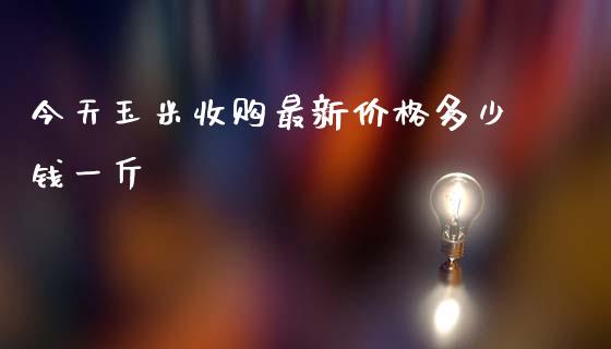 今天玉米收购最新价格多少钱一斤_https://www.qdlswl.com_股指_第1张