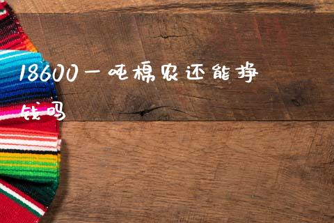 18600一吨棉农还能挣钱吗_https://www.qdlswl.com_期货_第1张