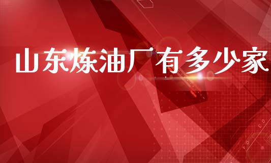 山东炼油厂有多少家_https://www.qdlswl.com_直播_第1张