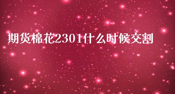 期货棉花2301什么时候交割_https://www.qdlswl.com_期货_第1张