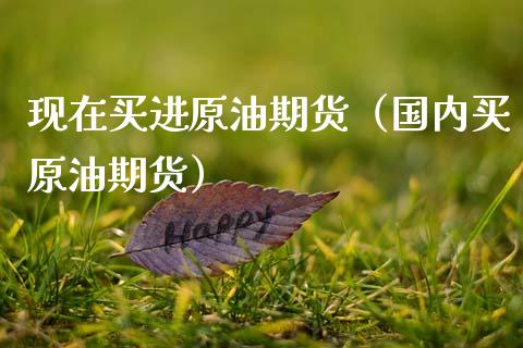 现在买进原油期货（国内买原油期货）_https://www.qdlswl.com_股指_第1张