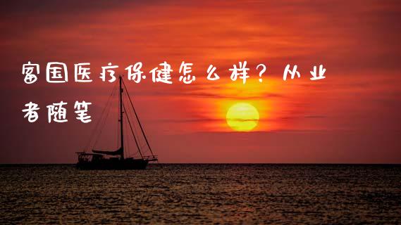 富国医疗保健怎么样？从业者随笔_https://www.qdlswl.com_外盘_第1张