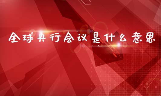 全球央行会议是什么意思_https://www.qdlswl.com_直播_第1张