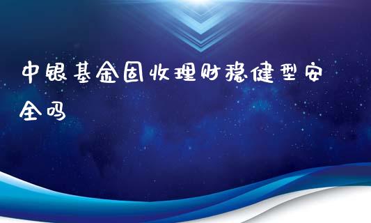 中银基金固收理财稳健型安全吗_https://www.qdlswl.com_理财_第1张