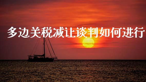 多边关税减让谈判如何进行_https://www.qdlswl.com_期货_第1张