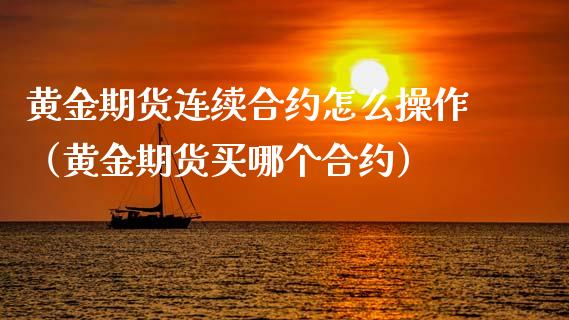 黄金期货连续合约怎么操作（黄金期货买哪个合约）_https://www.qdlswl.com_期货_第1张