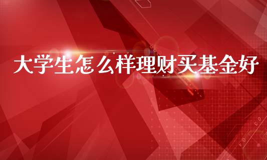 大学生怎么样理财买基金好_https://www.qdlswl.com_基金_第1张