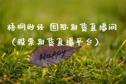 梧桐财经 国际期货直播间（股票期货直播平台）_https://www.qdlswl.com_直播_第1张
