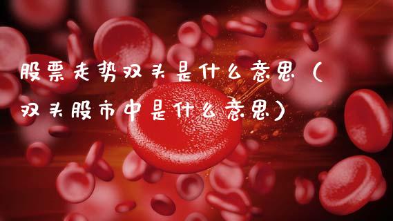 股票走势双头是什么意思（双头股市中是什么意思）_https://www.qdlswl.com_股票_第1张