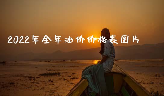 2022年全年油价价格表图片_https://www.qdlswl.com_直播_第1张