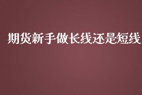 期货新手做长线还是短线_https://www.qdlswl.com_股指_第1张