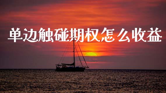 单边触碰期权怎么收益_https://www.qdlswl.com_基金_第1张