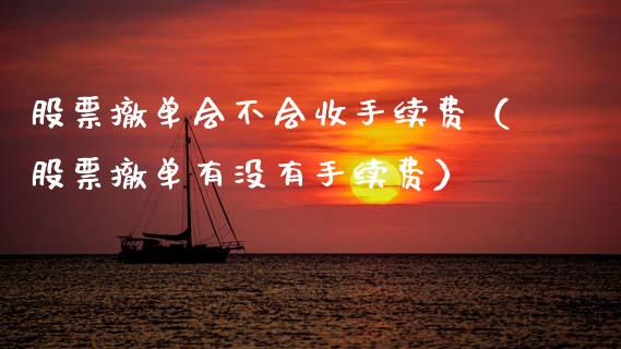 股票撤单会不会收手续费（股票撤单有没有手续费）_https://www.qdlswl.com_股票_第1张